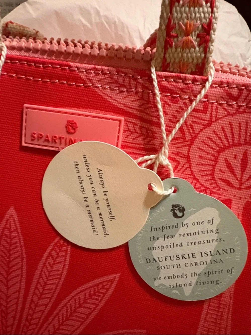 Spartina 449 lunch tote Palmetto Frond NWT - Picture 6 of 12